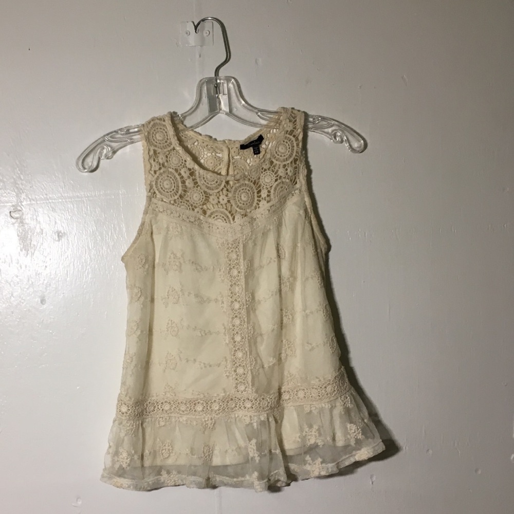 Cream colored tank top